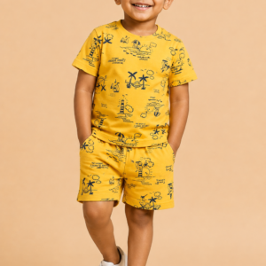 Beach Yellow Printed Co-ord Set